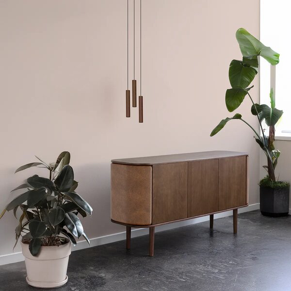 Umage Závěsné dřevěné svítidlo CHIMES, 3x2W, Ø 20 cm, CRI82 Barva: Tmavý dub