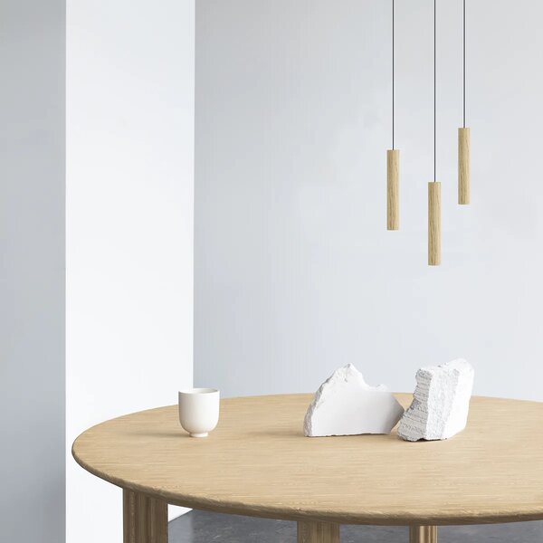 Umage Závěsné dřevěné svítidlo CHIMES, 3x2W, Ø 20 cm, CRI82 Barva: Tmavý dub