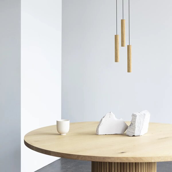 Umage Závěsné dřevěné svítidlo CHIMES, 3x2W, Ø 20 cm, CRI82 Barva: Tmavý dub