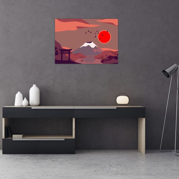 Obraz - Ilustrace hory Fuji (70x50 cm)