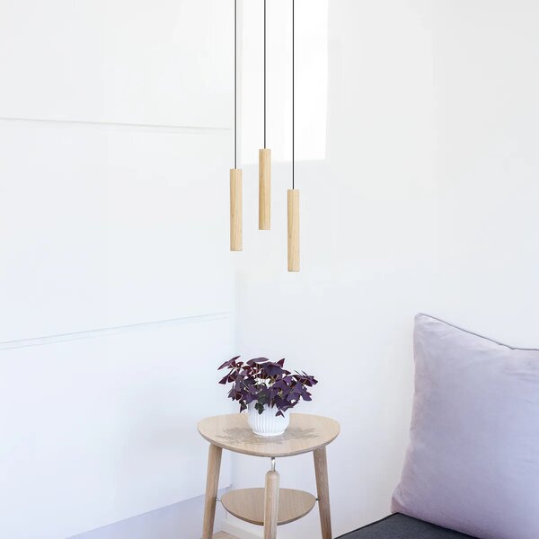 Umage Závěsné dřevěné svítidlo CHIMES, 3x2W, Ø 20 cm, CRI82 Barva: Tmavý dub