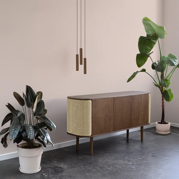 Umage Závěsné dřevěné svítidlo CHIMES, 3x2W, Ø 20 cm, CRI82 Barva: Tmavý dub