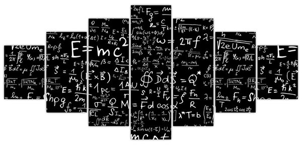 Obraz - Matematika (210x100 cm)