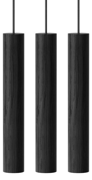 Umage Závěsné dřevěné svítidlo CHIMES, 3x2W, Ø 20 cm, CRI82 Barva: Černý dub