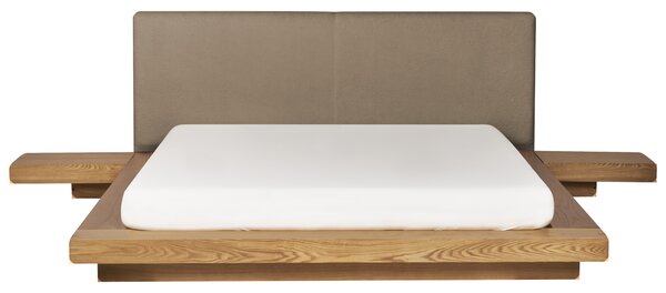 Postel Buklé ZEN 160 x 200 cm Přírodní jasan