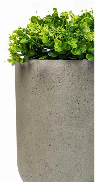 Kulatý květináč CHICO, sklolaminát, průměr 40 x výška 40 cm, šedý