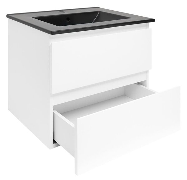 Koupelnová skříňka s umyvadlem SAT B-Way 1 59x50x45 cm bílá lesk BWAY260WU4B