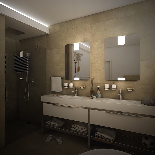 Nimco LED zrcadlo 10W, 60x80 cm