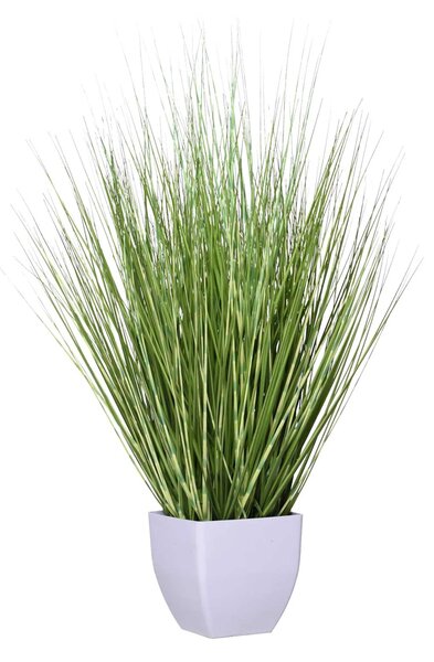 Umělá tráva v květináči ZEBRA, plast, výška 60 cm, zelená