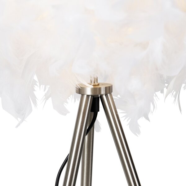 Chytrá romantická stojací lampa bílá včetně Wifi A60 - Feather