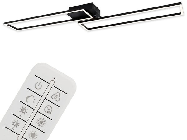 Briloner Designové stropní LED svítidlo (obdélníkové (černé)) (100329253001)