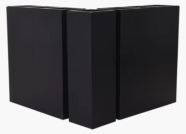 Rohové květináče CORNER, sklolaminát, 100x206 cm, antracit