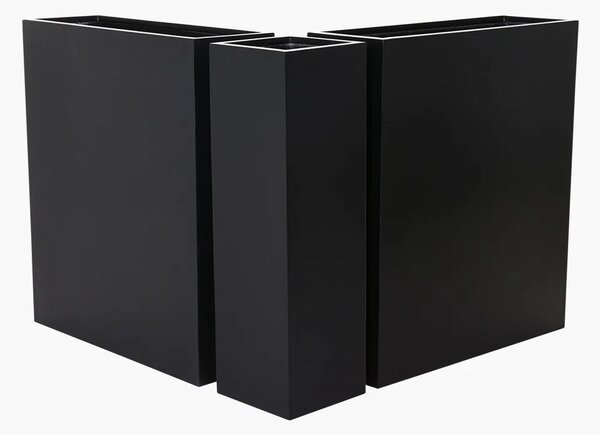 Rohové květináče CORNER, sklolaminát, 100x206 cm, antracit