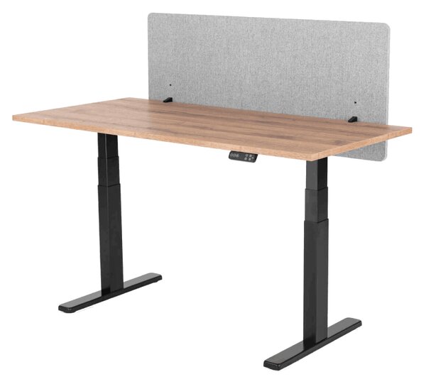 Liftor Silent, akustický paraván na stůl 135 x 60 cm, světle šedý