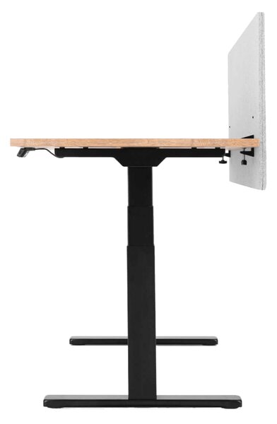 Liftor Silent, akustický paraván na stůl 135 x 60 cm, světle šedý