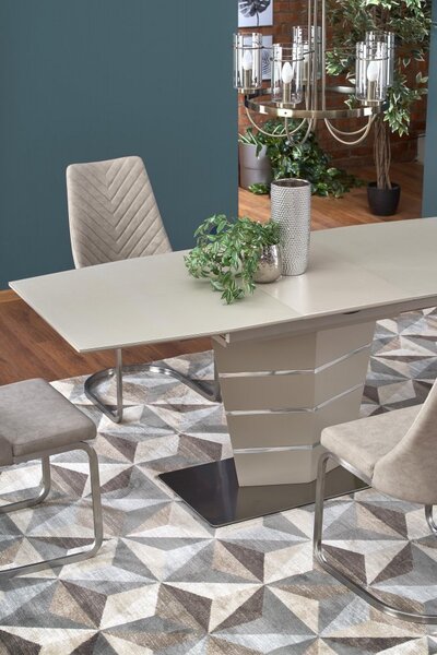 Halmar Rozkládací jídelní stůl SORENTO 140(180)x80 béžový mat