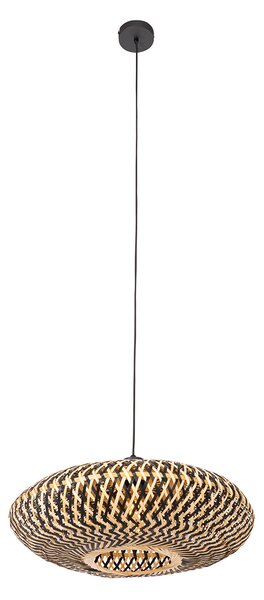 Orientální závěsné svítidlo černé bambusové 50 cm - Ostrava