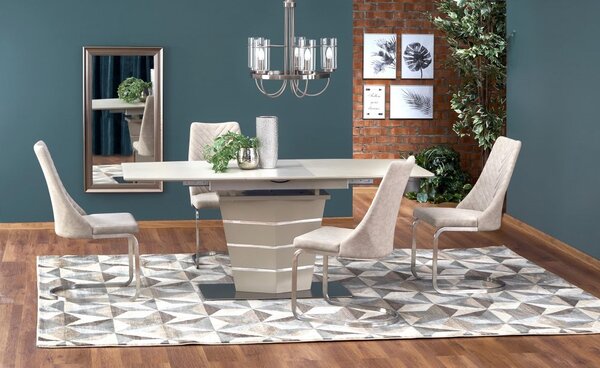 Halmar Rozkládací jídelní stůl SORENTO 140(180)x80 béžový mat