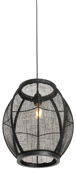Orientální závěsné svítidlo černé 35 cm - Rob