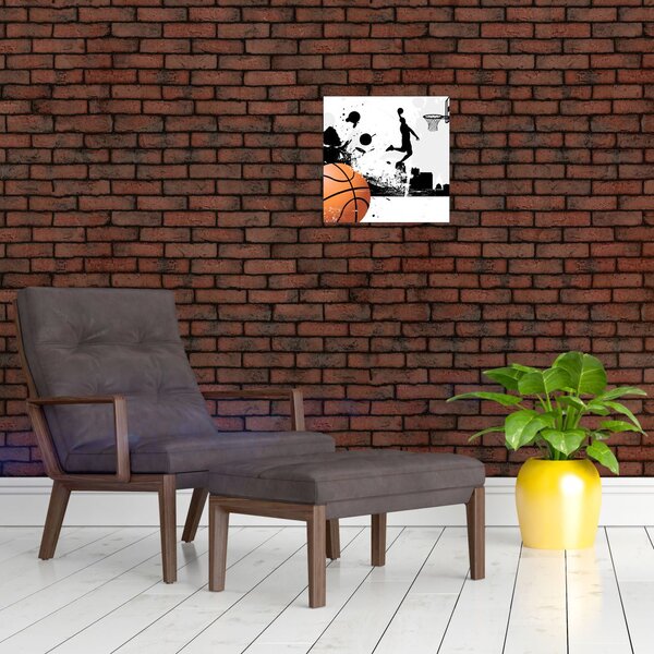 Obraz - Hráč basketbalu (30x30 cm)