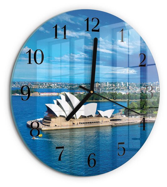 Skleněné nástěnné hodiny Opera v Sydney zsoc-fi30-00172191