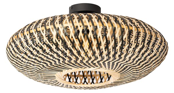 Orientální stropní svítidlo černé bambusové 50 cm - Ostrava