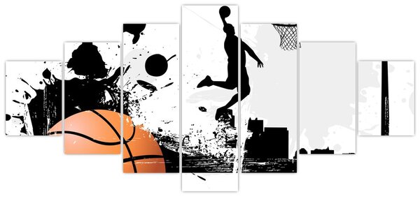 Obraz - Hráč basketbalu (210x100 cm)