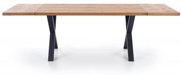 Halmar Rozkládací jídelní stůl XAVIER 160(250)x90 světlý dub/černý