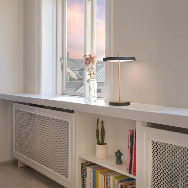 Umage Přenosná LED stolní lampa ASTERIA Move 2,3W, v. 30,6 cm, 3000K stmívatelná Barva: Bílá