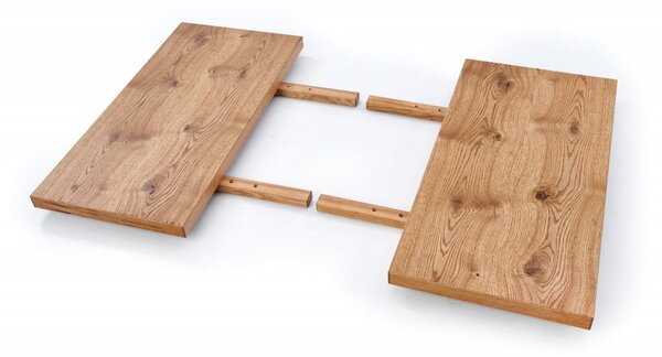 Halmar Rozkládací jídelní stůl XAVIER 160(250)x90 světlý dub/černý