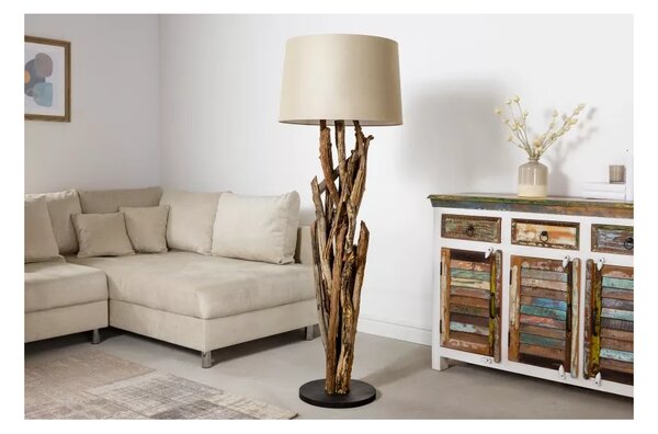 Massive home | Stojací lampa WILD NATURE masiv teak 42004
