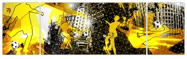 Obraz - Fotbal ve velkoměstě (170x50 cm)