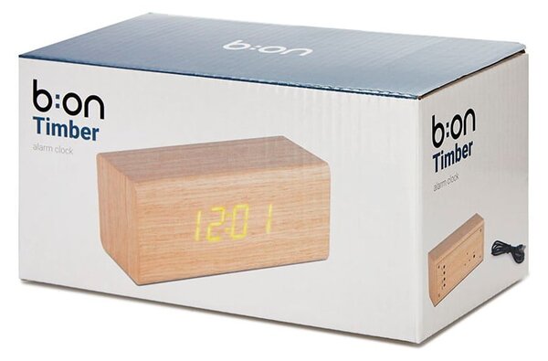 Digitální stolní budík Timber – Balvi