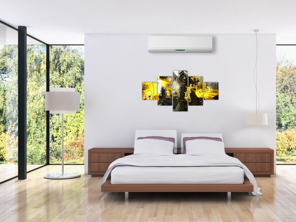 Obraz - Fotbal ve velkoměstě (125x70 cm)