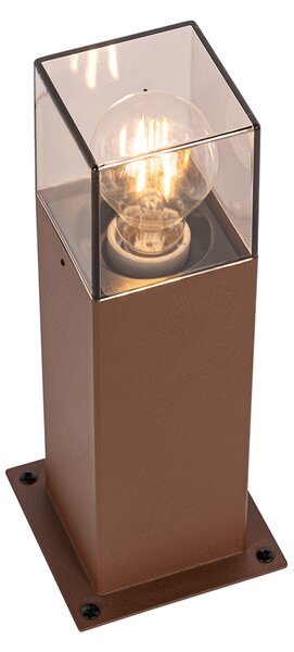 Industriální venkovní stojací lampa rezavě hnědá 30 cm IP44 - Dánsko