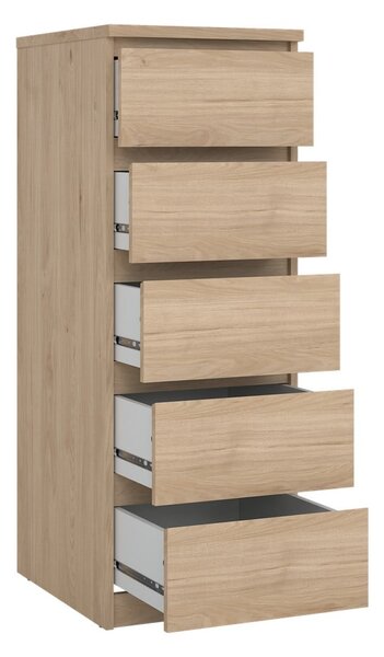 Komoda v dekoru dubu v přírodní barvě 40x111x50 cm Naia – Tvilum