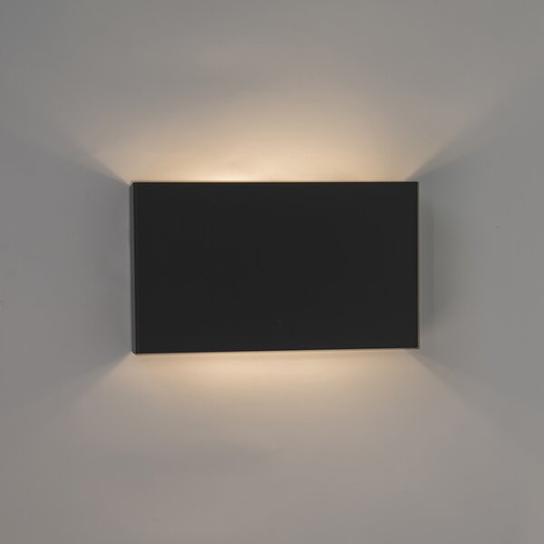 Sada 2 moderních nástěnných lamp černých - Otan
