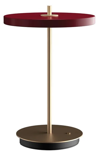 Umage Přenosná LED stolní lampa ASTERIA Move 2,3W, v. 30,6 cm, 3000K stmívatelná Barva: Červená