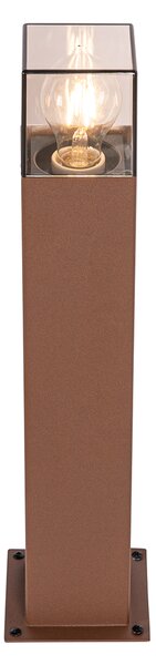 Průmyslová venkovní stojací lampa rezavě hnědá 50 cm IP44 - Dánsko
