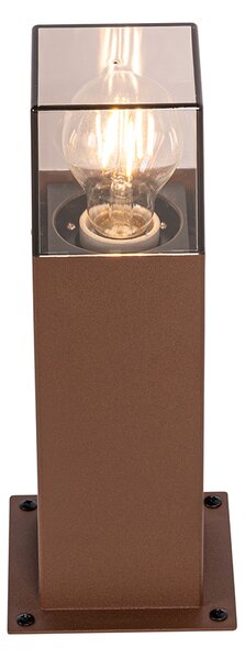 Industriální venkovní stojací lampa rezavě hnědá 30 cm IP44 - Dánsko