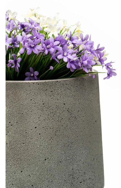 Designový květináč NEXORA, sklolaminát, 41x38 cm, šedý