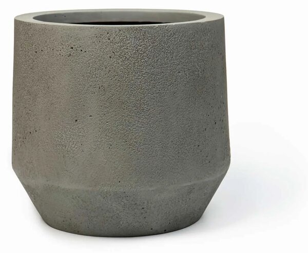 Designový květináč NEXORA, sklolaminát, 31x28 cm, šedý
