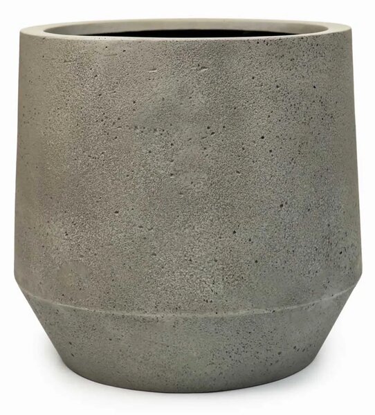 Designový květináč NEXORA, sklolaminát, 41x38 cm, šedý