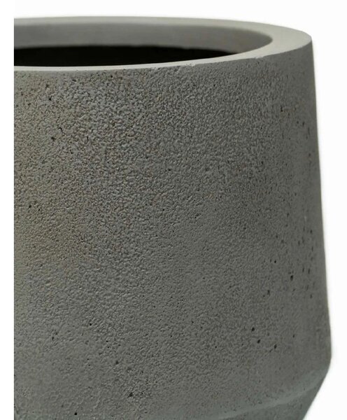 Designový květináč NEXORA, sklolaminát, 31x28 cm, šedý