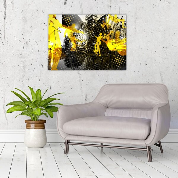 Obraz - Fotbal ve velkoměstě (70x50 cm)