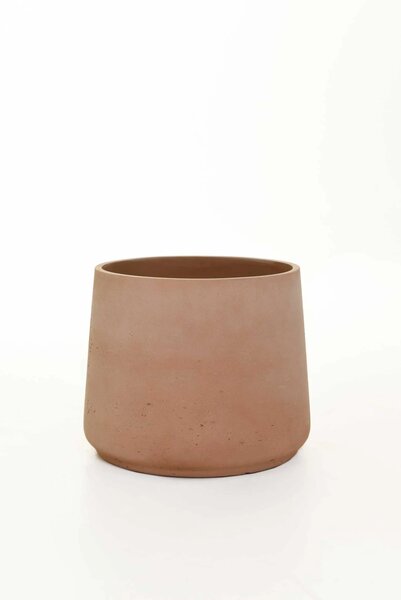 Květináč TROPICO, sklolaminát, výška 20 cm, oranžová