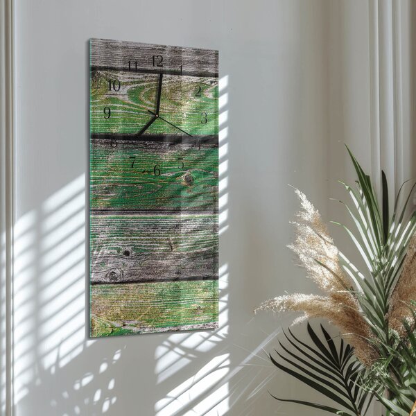 Skleněné hodiny vertikální Dřevěné desky zsppc-30x60-00172252