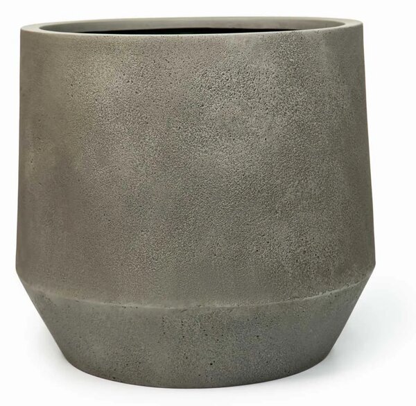 Designový květináč NEXORA, sklolaminát, 54x48 cm, šedý