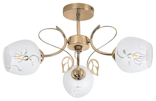 Rabalux 5098 přisazený lustr Fauna 3x40W | E27 - zlatá, bílá