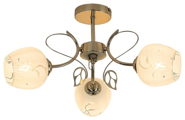 Rabalux 5098 přisazený lustr Fauna 3x40W | E27 - zlatá, bílá